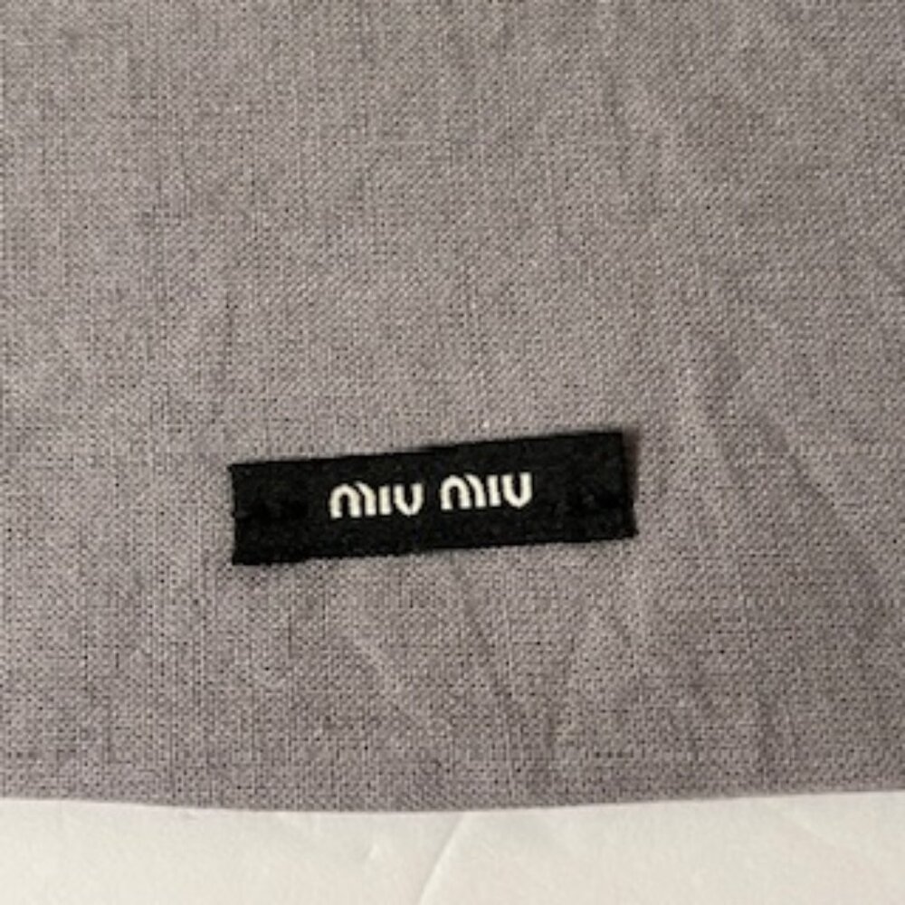 Miu Miu Shoe Storage Dust Bag, Gray 2 pcs (Authentic) - Picture 6 of 6